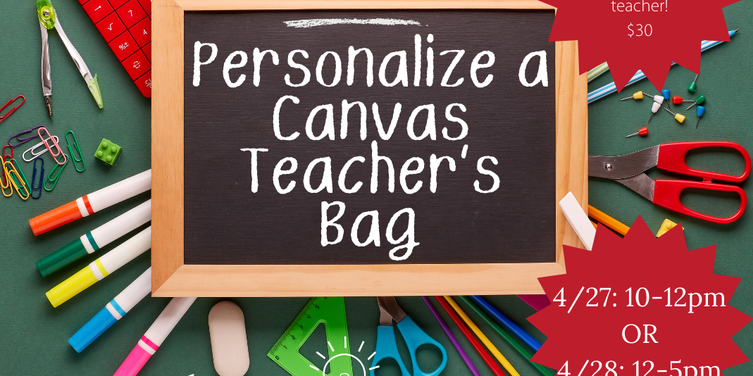 TEACHERS Appreciation Canvas bag personalization